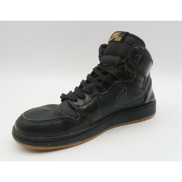 Nike Air Jordan 1 Retro High OG BG- Youth-Size 5Y- Wmns 6.5- Black-[575441-020] - Picture 7 of 10